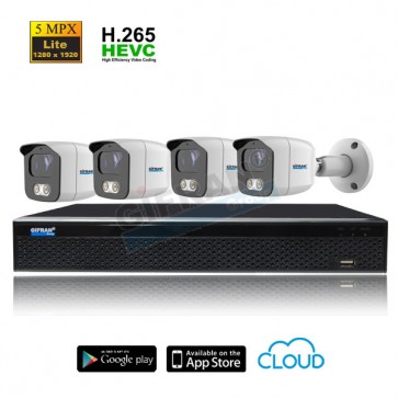 kit telecamere XVR 5MPX lite 1080 e 4 telecamere