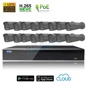 Videosorveglianza 16 telecamere Starvis POE 5 MPX