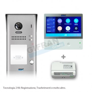 Kit videocitofono monofamiliare professionale WIF