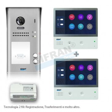 Videocitofono bifamiliare - kit per due appartamenti