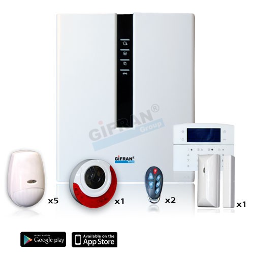 Kit allarme wireless professionale per casa connessione internet ... Prezzi antifurto casa senza fili