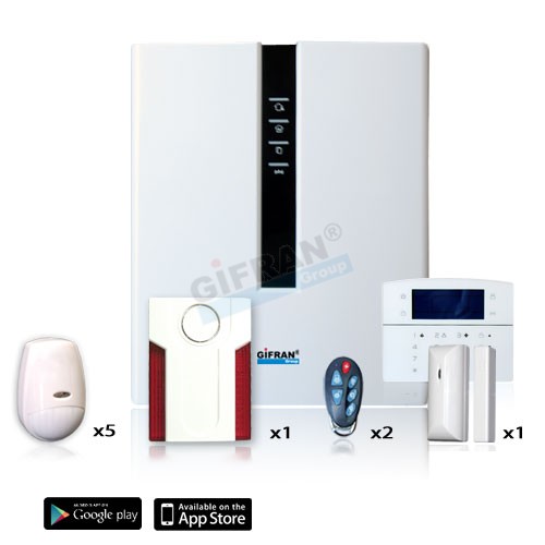 Kit antifurto casa wireless professionale porta Lan ...