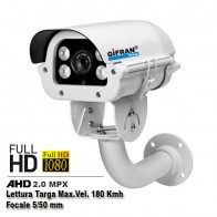 telecamera lettura targa  AHD 180 kmh