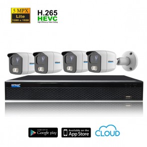 kit telecamere XVR 5MPX lite 1080 e 4 telecamere