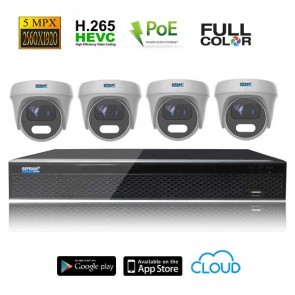 Videosorveglianza POE 4 telecamere 5MPX