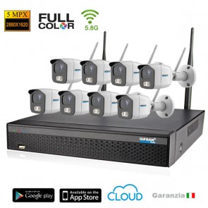 Telecamera videosorveglianza senza fili per Kit Gifran con video analisi