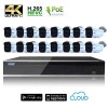 Kit Videosorveglianza IP POE 16 Telecamere CMOS Starvis 8 MPX (4K) con focale variabile motorizzata completo di disco 1000 GB
