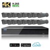 Kit Videosorveglianza Ultra AHD 16 Telecamere 8 MPX (4K) / 5 MPX con focale variabile motorizzata completo di disco 1000 GB