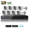 Kit Videosorveglianza Ultra AHD 8 telecamere 8 MPX (4K) / 5 MPX completo di disco 1000 GB
