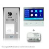 Kit videocitofono monofamiliare con pulsantiera e monitor WIFI 7 pollici Touch screen