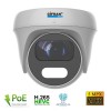 Telecamera  mini dome IP POE (AI) Smart Analitycs Starvis 5 MPX focale grandangolo 2.8 mm e slot SD