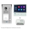 Kit videocitofono monofamiliare con pulsantiera e monitor 7 pollici Touch screen